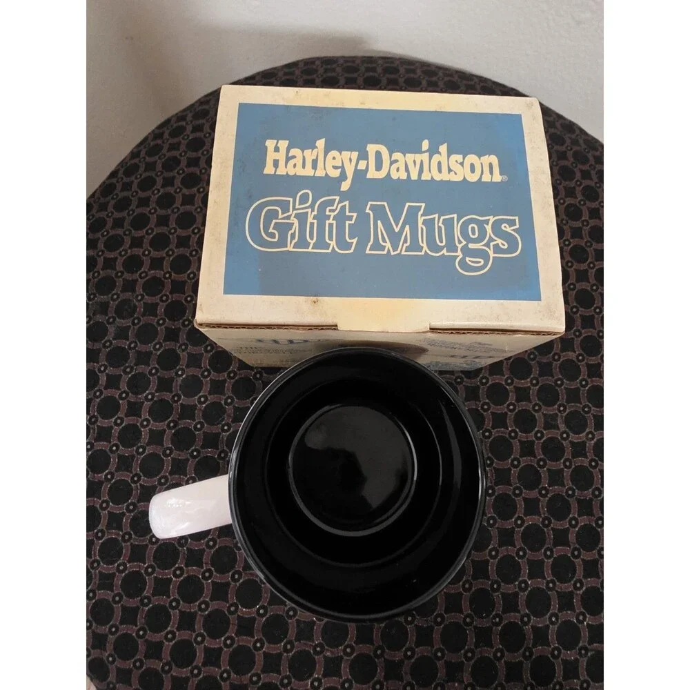 Vintage 1993 HARLEY-DAVIDSON Ceramic Coffee Mug 16oz OfficialLicensedProduct NiB